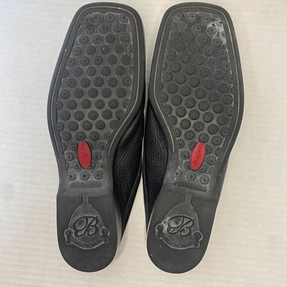 Brighton Lisa Black Leather Slip On Mule Size 8 Narrow - Picture 7 of 10